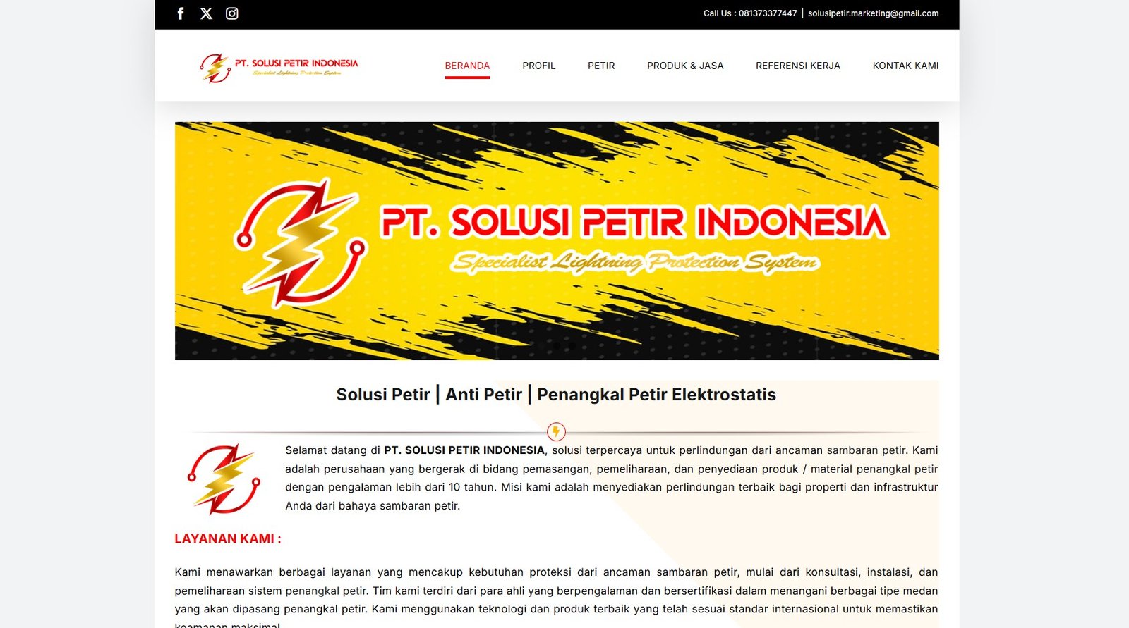 Portfolio Solusi Petir
