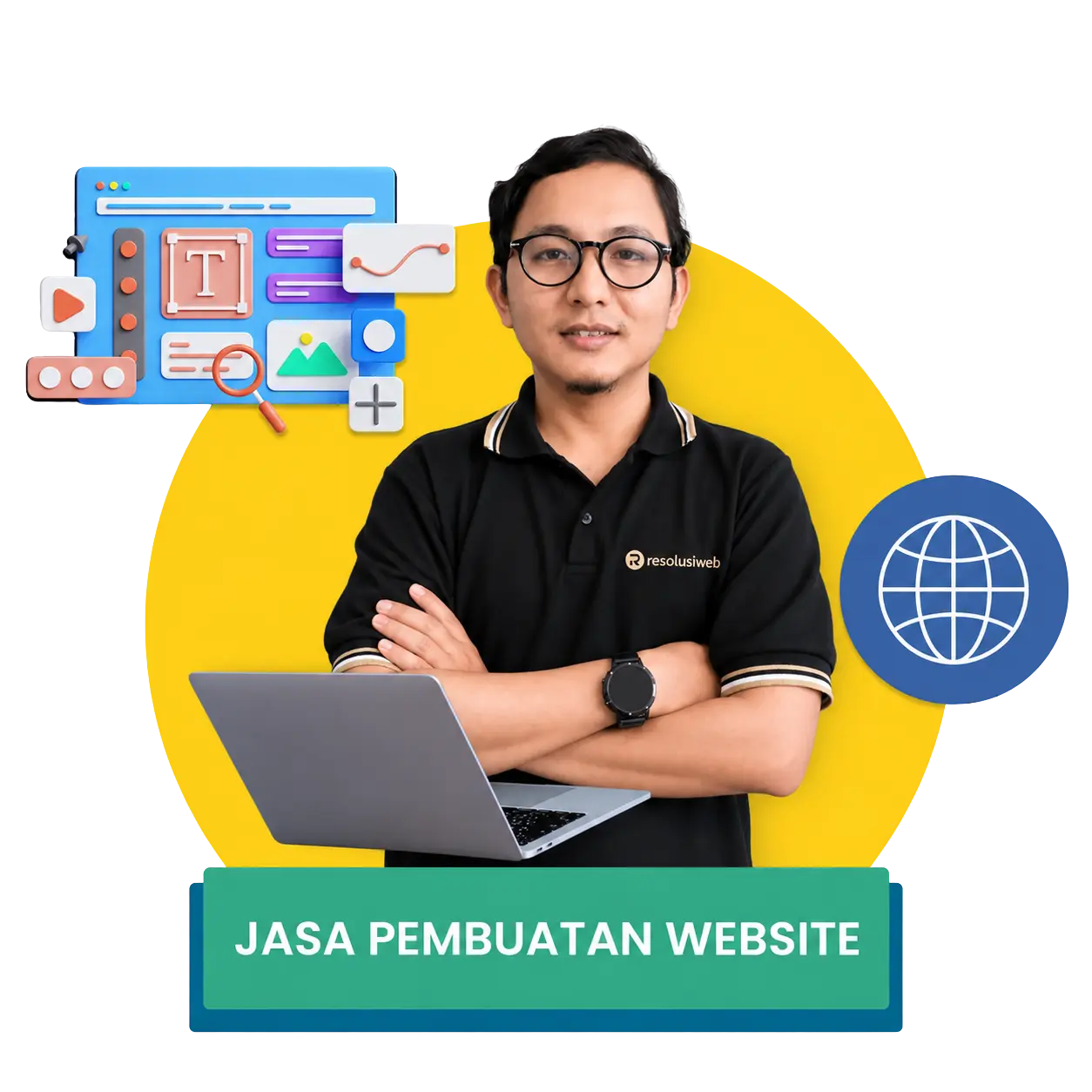 Layanan website, SEO, dan digital marketing Resolusiweb